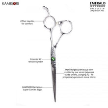 Load image into Gallery viewer, Emerald Professional Haircutting Shears